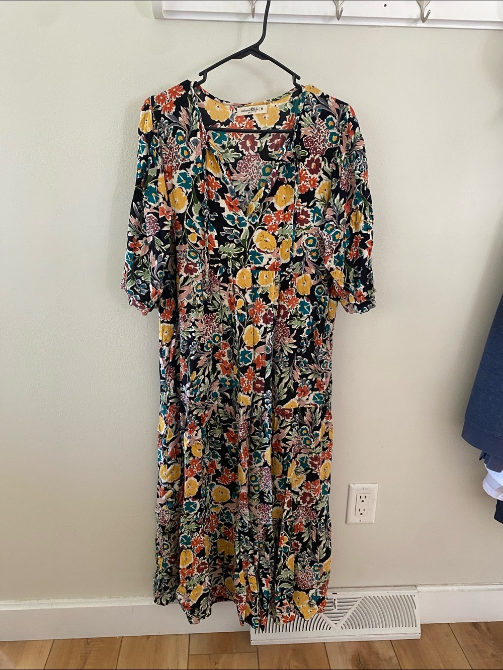 NATURAL LIFE Black Multi Floral Maxi Dress